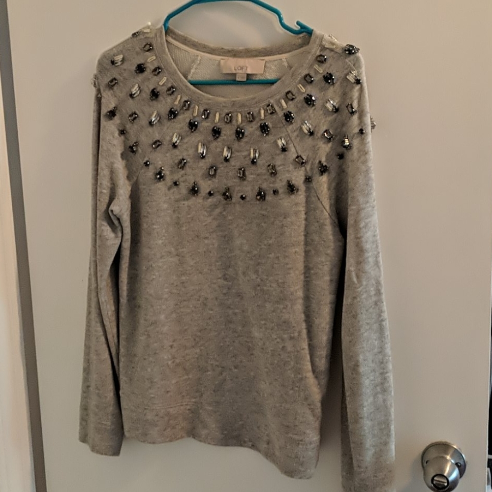 Loft embellished sweater